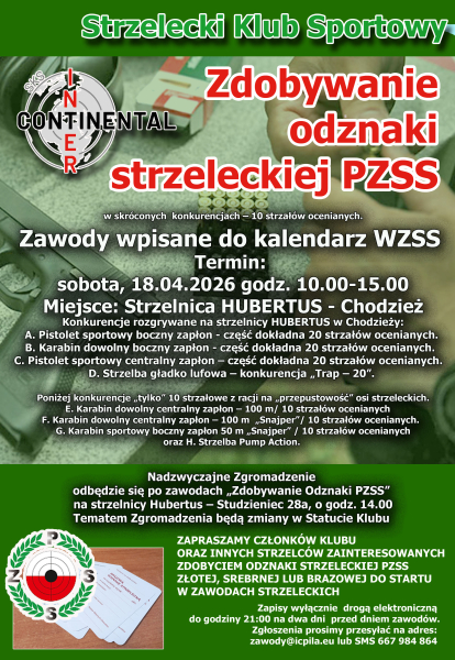 Odznaka strzelecka 2026